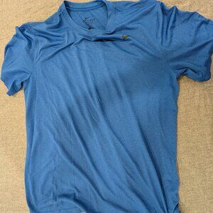 Nike Drifit 100% Poly Shirt, Blue, Size L